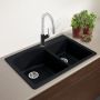 Silgranit Diamond 33" x 22" Anthracite Kitchen Sink