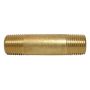 Mamelon de tuyau en laiton sans plomb jaune 1/2 MIP x 1-1/2"