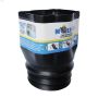 3\" x 4\" Black Twist & Seal Downspout Adapter