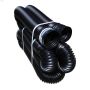 52' Black Expandable Solid Pipe