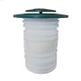 6\" Black Plastic Pop-Up Emitter With Flexible Elbow