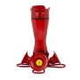 Perky-Pet® 8oz pincer la taille mangeoire en plastique rouge