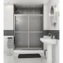 54 - 59-1\/2\" Raindrop 2-Panel Sliding Shower Door