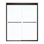 55-59" x 71" x 6 mm Clear Sliding Shower Door