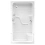 60" x 33-1/4" x 88" 1-Piece Seat Shower Stall
