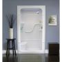 Cabine de douche avec siège 3 pièces 60" x 34-1/4" x 84-1/2"