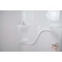 38" x 33-1/4" x 88" White 1-Piece Left Shower Stall