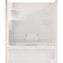Belaire White 1-Piece Right Hand Domeless Tub Shower