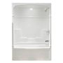 Empire White 3-Piece Left Hand Tub Shower