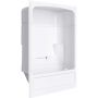 Empire White 3-Piece Right Hand Tub Shower
