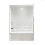 Empire White 3-Piece Left Hand Tub Shower