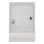 Liberty White 1-Piece Left Hand Tub Shower
