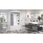 Liberty White 1-Piece Left Hand Tub Shower