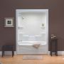 Liberty White 1-Piece Left Hand Tub Shower