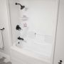 Douche de baignoire côté droit monobloc blanche Liberty