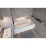 Baignoire de trempage Phoenix côté gauche blanc brillant