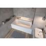 Baignoire de trempage Phoenix côté droit blanc brillant