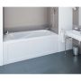 Baignoire de trempage Phoenix côté droit blanc brillant