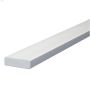 8' x 1-1\/4\" x 3\/8\" White Door Stop Moulding