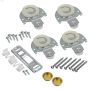 48\" Rail Onward Bypass Door Hardware Kit