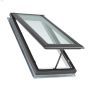 21-1\/2\" x 46-1\/4\" Grey Manual Vent Deck Mount Skylight