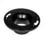 4\" x 3\" Hub Black ABS Closet Flange