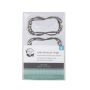 Crochet de rideau de douche rouleaux chrome, 12/pqt
