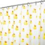 72" x 72" Yellow PEVA Kid's Shower Curtain