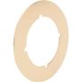 3-1\/2\" x 2-1\/8\" Steel Satin Brass Plated Lock Backplate