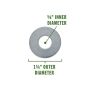 5/8" Zinc Plated Steel Flat Washer-25/Pack