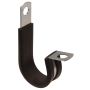 3/8" Bride de serrage en acier, recouverte de caoutchouc