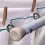 Fil torsadé recouvert de plastique bleu 19 Calibre de 50'