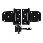 Black Decorative Gate Hardware Kit
