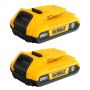 Batterie XR au lithium-ion compacte 20 V, 2/pqt