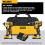 20V Yellow 2-Tool Combo Kit With 2 Batteries