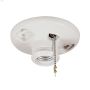 White Porcelain E26 Base 2-Piece Ceiling Lampholder