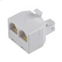 2-In-1 1 Extension White Modular Adapter