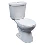 Auckland White 1.06/1.6 gpf Round Front 2-Piece Toilet