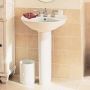 Vitreous China White Ravenna Pedestal Sink Leg