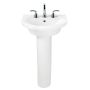 Vitreous China White Tropic & Boulevard Pedestal Sink Leg