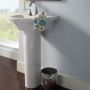 Vitreous China White Tropic & Boulevard Pedestal Sink Leg