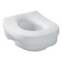 Plastic White Home Care Elevated Safety Toilet Seat