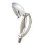 4-Setting White Glacier Pause Control Handheld Shower
