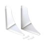 White Shower Splash Guard