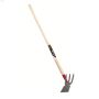 3 Tine Ash Handle Cultivator Combined With Hoe