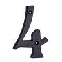 4" Aluminum Black Heritage Classic House Number