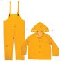 Yellow PVC\/Polyester Backing 3-Piece Rain Suit