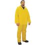 Yellow PVC\/Polyester Men's 3-Piece Rain Suit