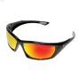 Robson Black Temple Aqua Precision Red Mirror Safety Glasses