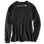 T-shirt manche long, coton Signature noir, homme M